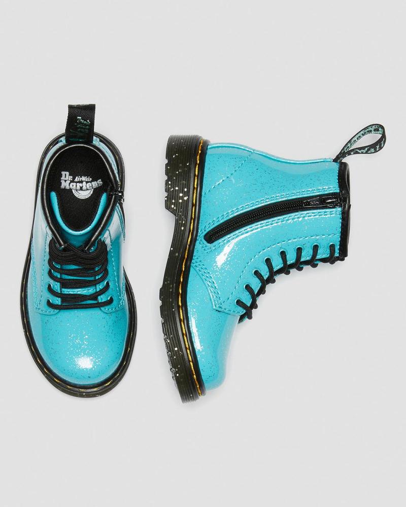 Dr Martens Toddler 1460 Glitter Veterlaarzen Kinderen Turquoise | NL 130DFM